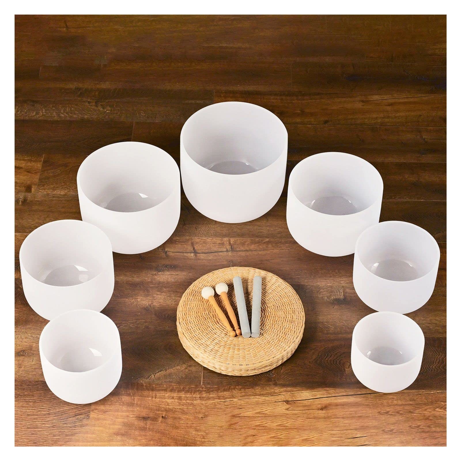 Juego de cuencos de cuarzo