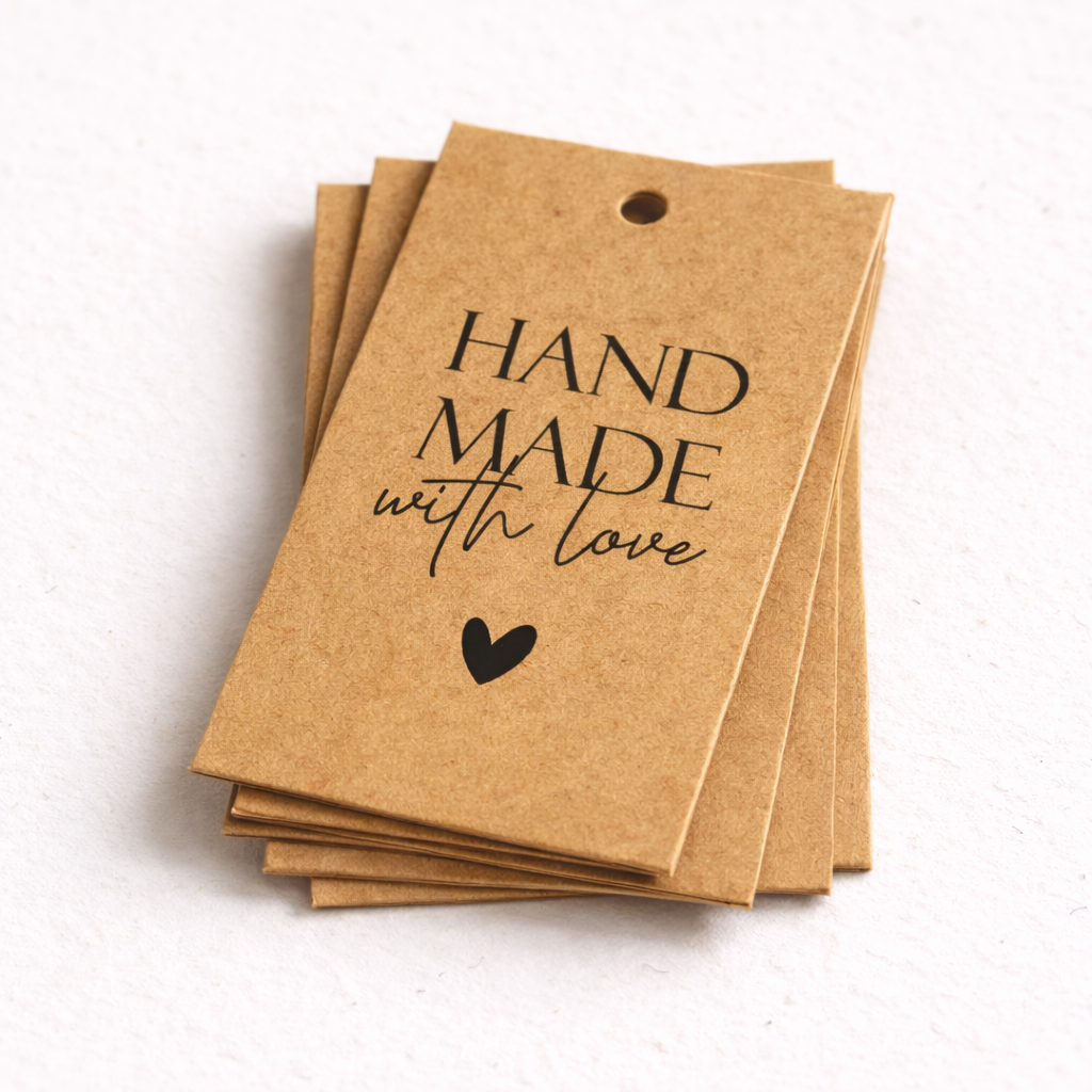 Handmade with love kraft card