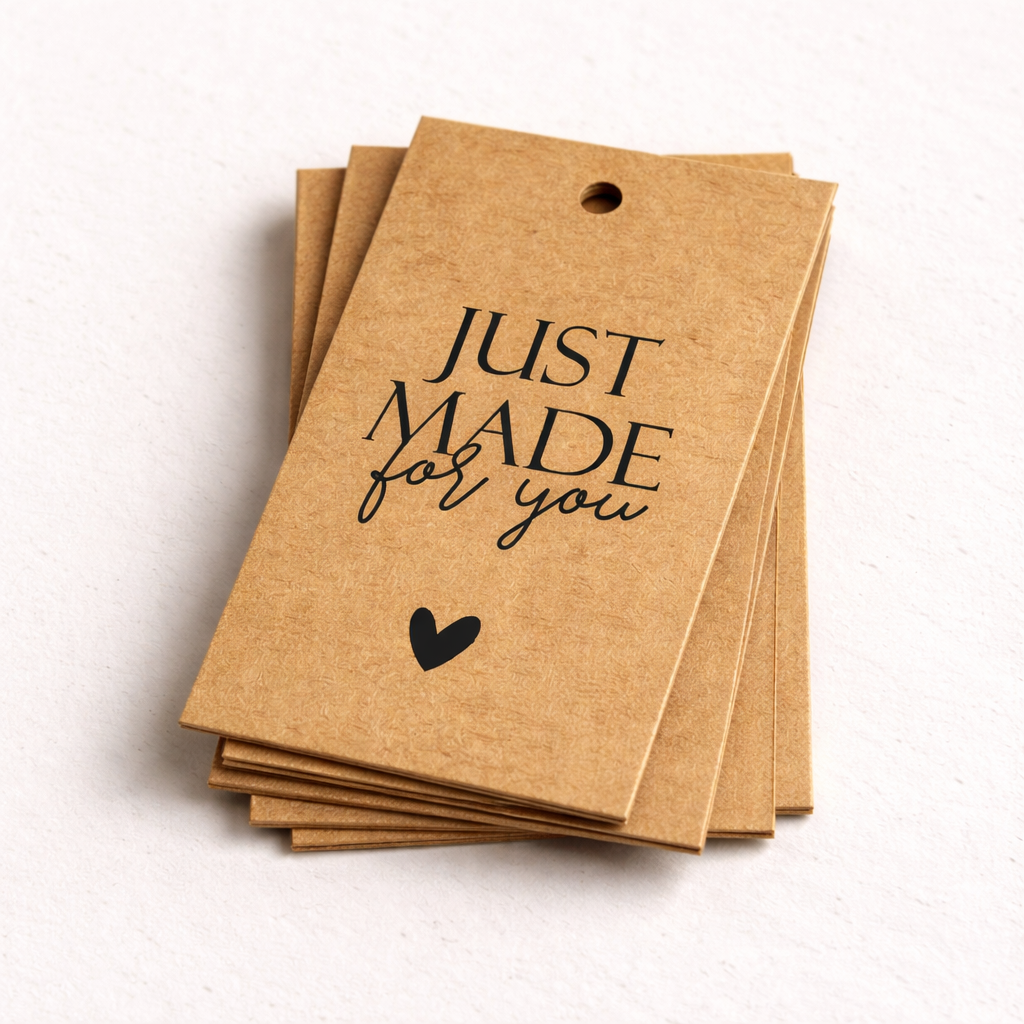 Just Made For You” Swing Tags''