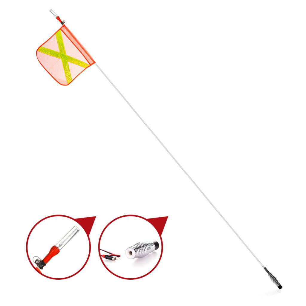 Pértiga 12 pies con luz led