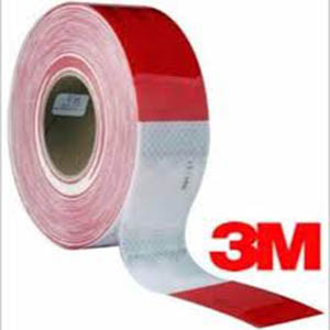 Caja cinta reflectante rojo/blanco 45.7 mts 3m