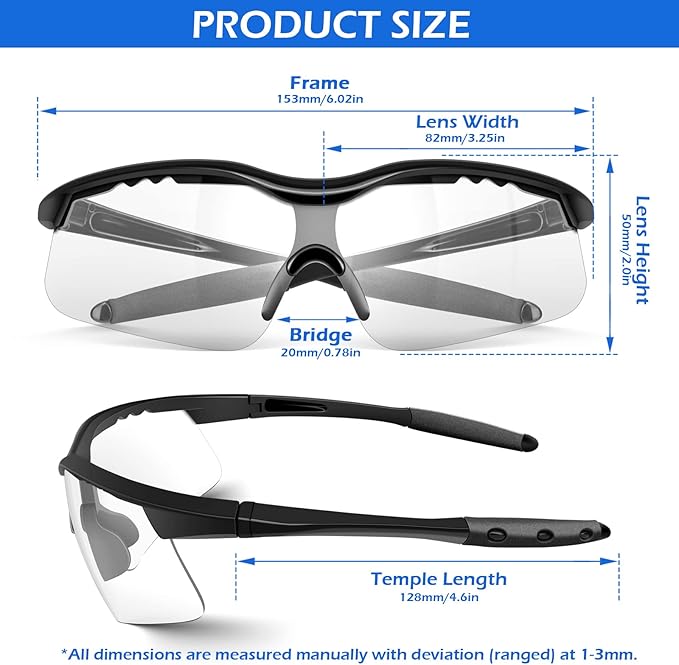 OXG 12 Pack Anti Fog Safety Glasses for Men, ANSI Z87.1 Safety Goggles Impact Scratch Resistant Eye Protection for Work