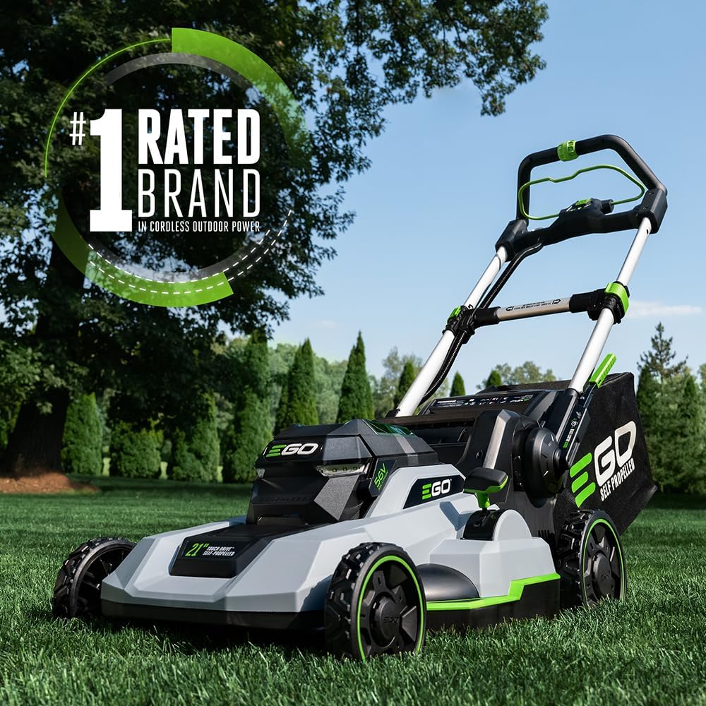 EGO POWER+ Electric Lawn Mower, Self-Propelled Cordless with Touch Drive, Includes 56V 6.0Ah Battery, 4.0Ah Battery and Rapid Charger - LM2123SP-2
