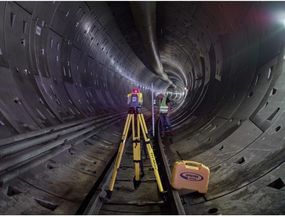 Spectra Precision GL1425C Dual Grade Laser Kit with HL760 Receiver, RC1402 Remote, C70 Clamp, Vertical Adapter & NiMH Battery — IP66 2,600 ft Range - With Spectra App - Professional - Small Case