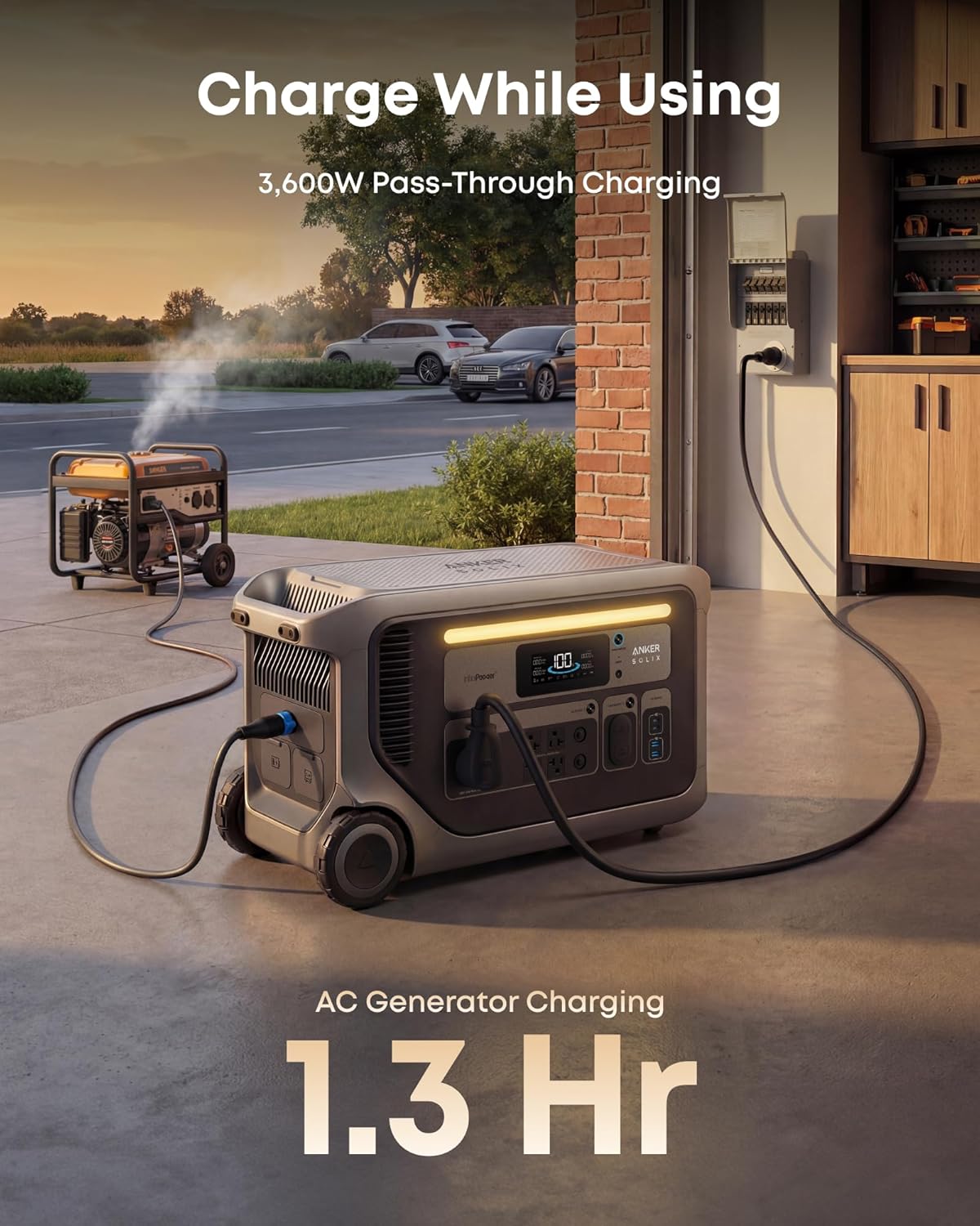 Anker SOLIX F3000 Portable Power Station with 400W Solar Panel