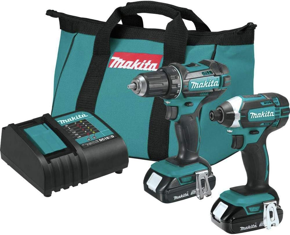 Makita CT225SYX 18V LXT® Lithium-Ion Compact Cordless 2-Pc. Combo Kit (1.5Ah)