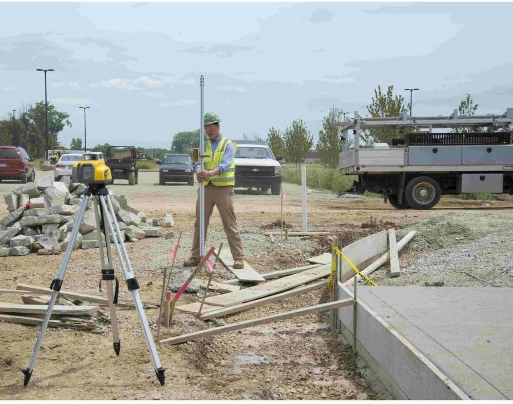 Spectra Precision GL1425C Dual Grade Laser Kit with HL760 Receiver, RC1402 Remote, C70 Clamp, Vertical Adapter & NiMH Battery — IP66 2,600 ft Range - With Spectra App - Professional - Small Case