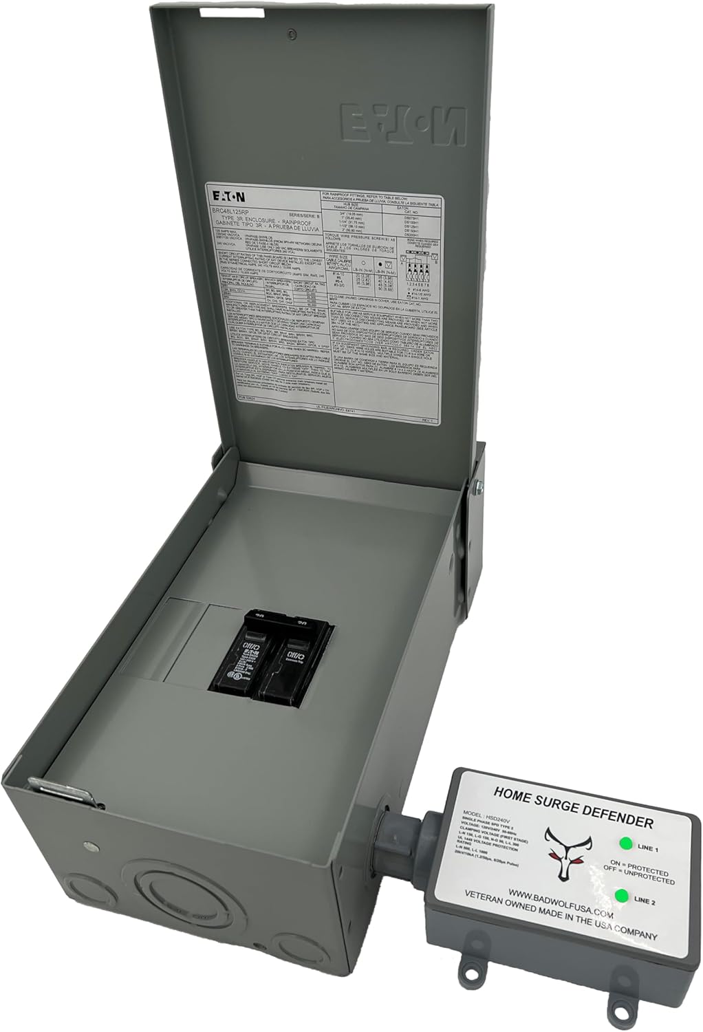 Bad Wolf HSD240V Whole House Lightning & EMP Surge Protector 260kA