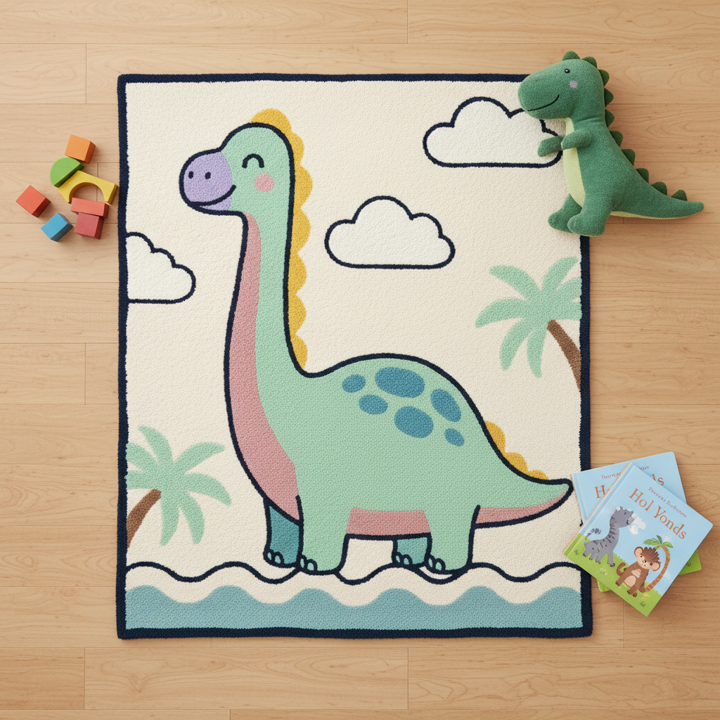 Dinosaur Kids Area Rug
