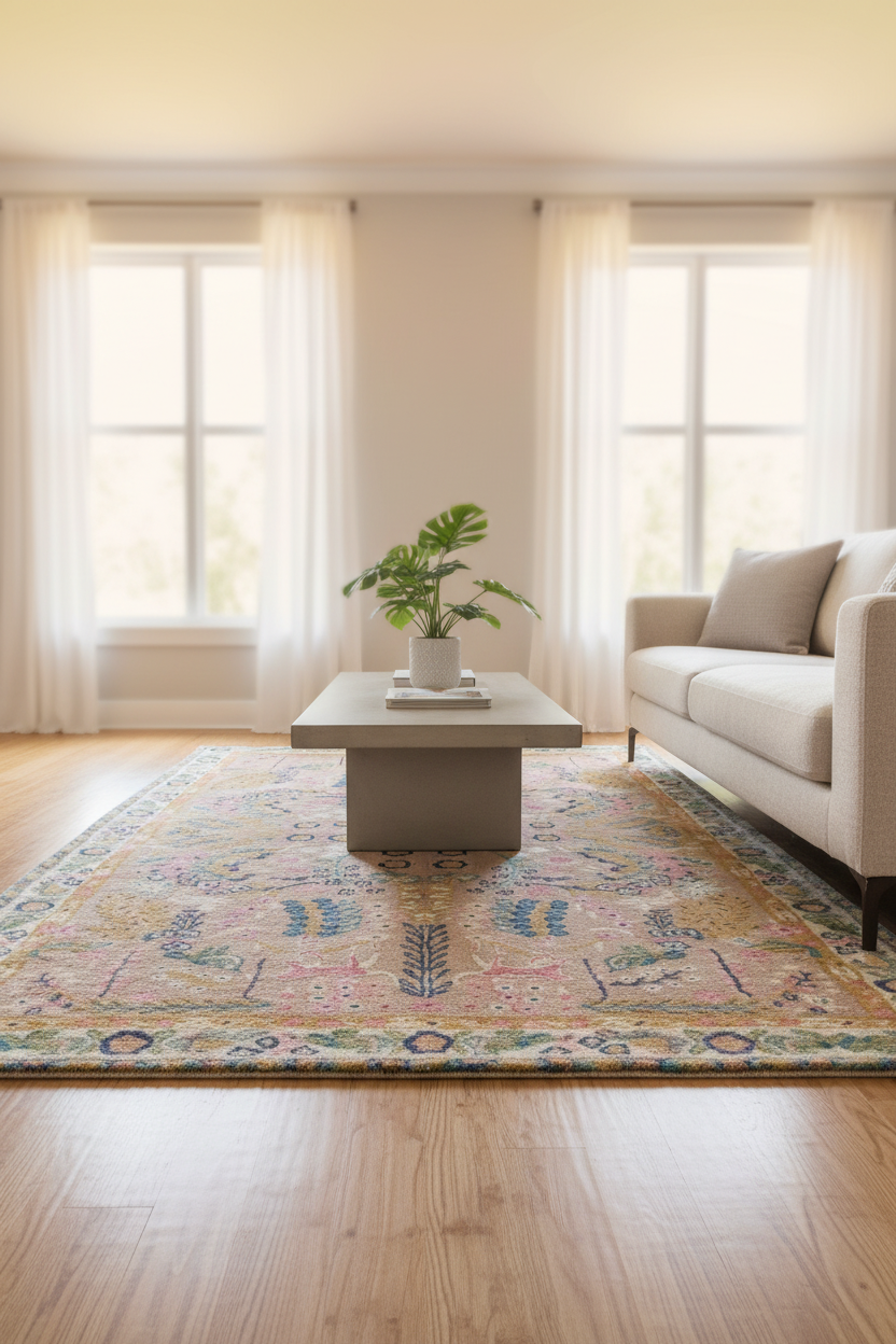 Bohemian Pastel Area Rug