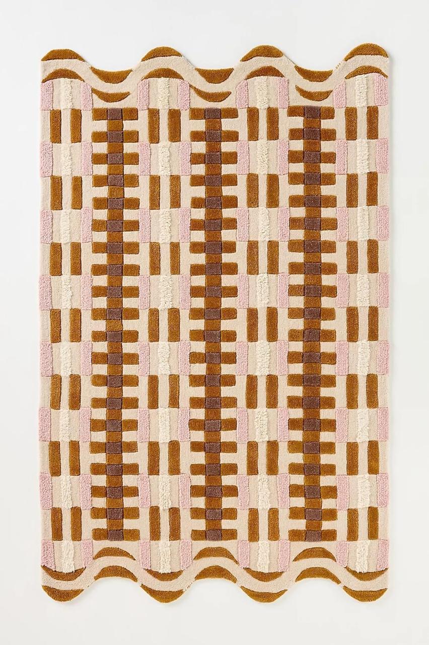 Geometric Wavy Area Rug