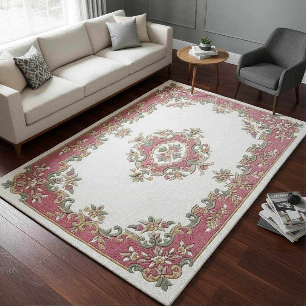 Floral Medallion Area Rug