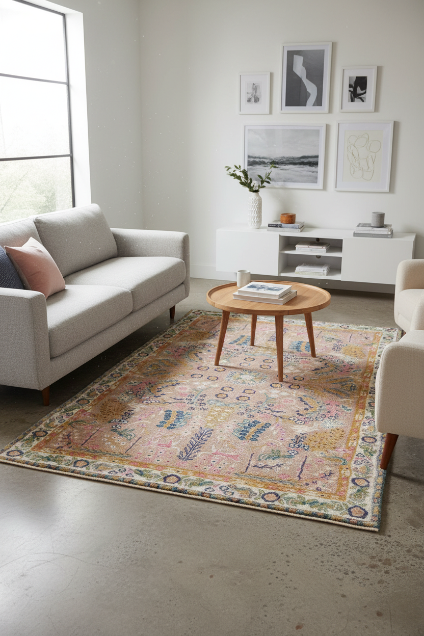 Bohemian Pastel Area Rug