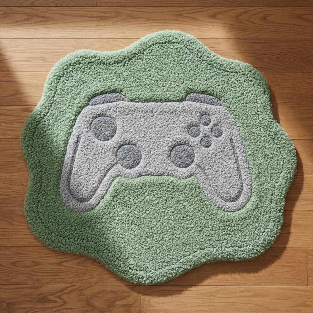 Game Controller Shaped Rug