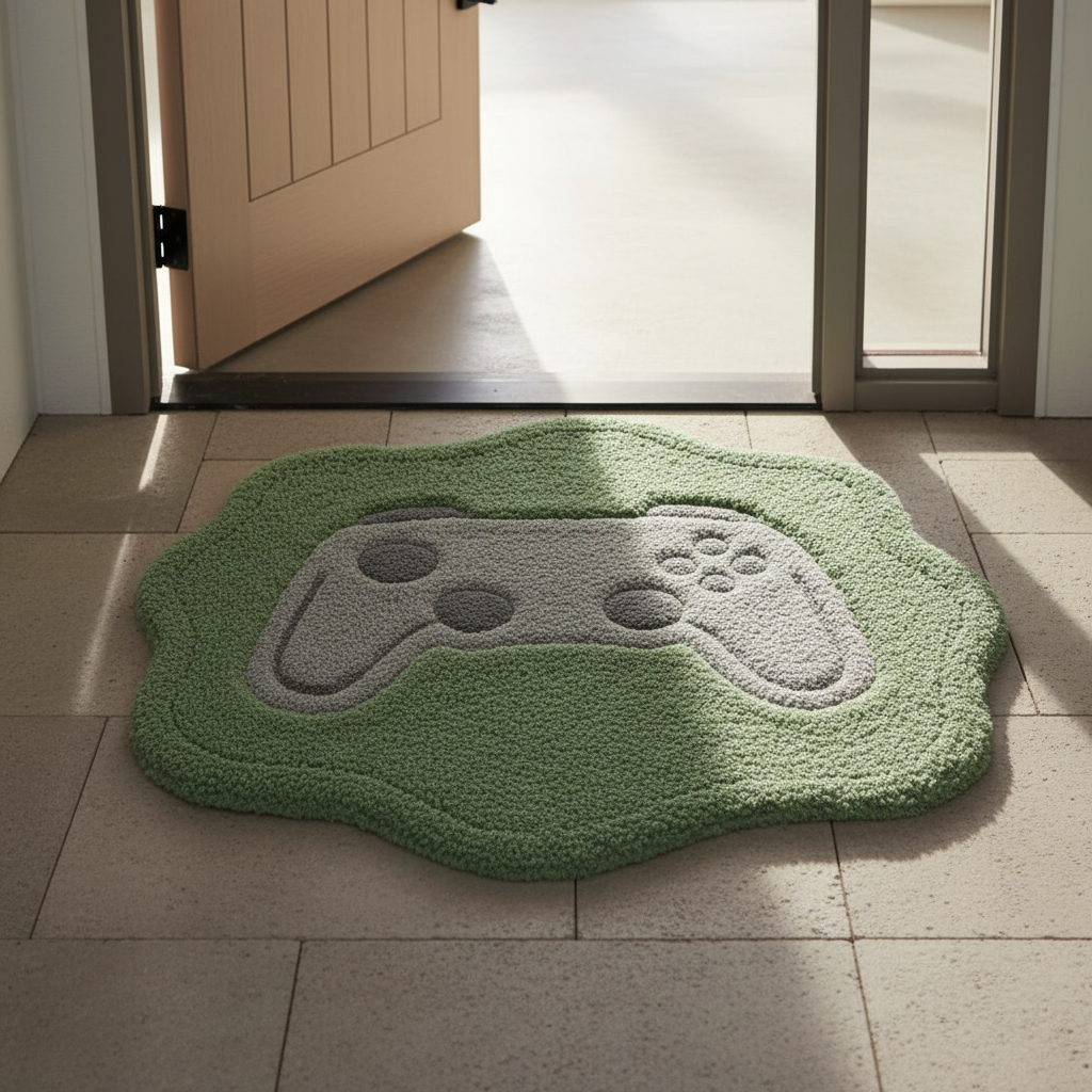 Game Controller Shaped Rug