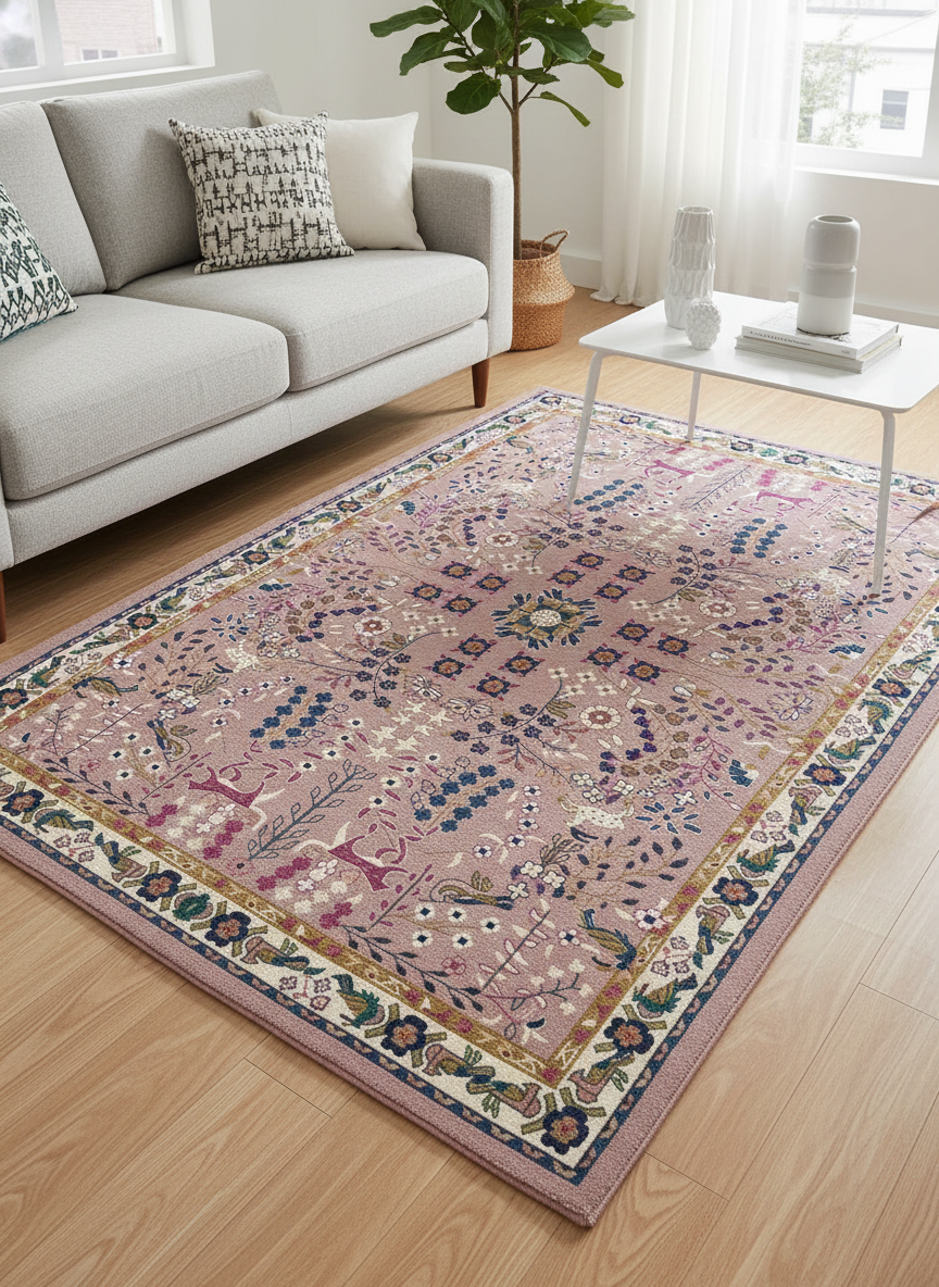 Vintage Floral Area Rug