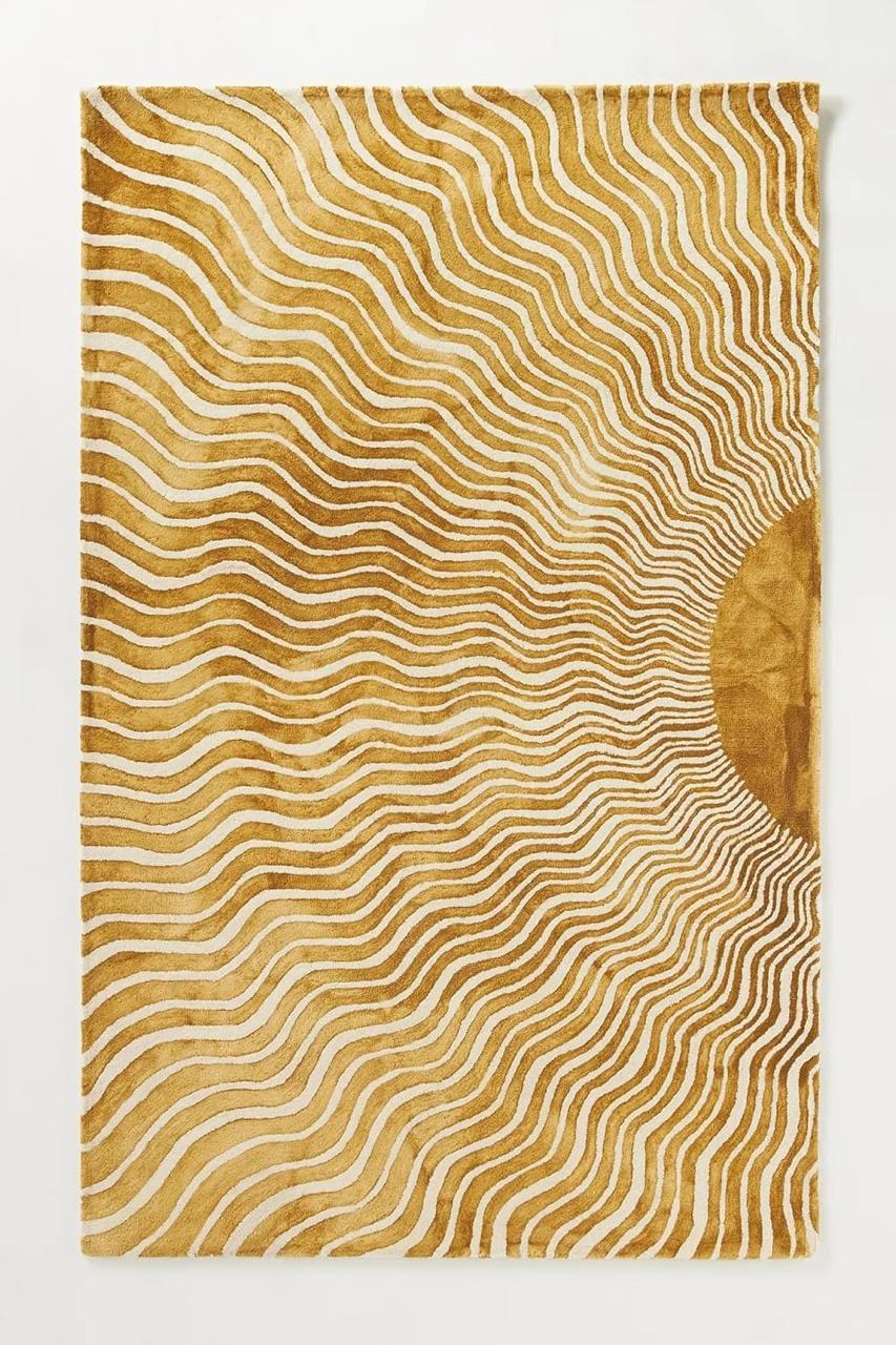Striped Plush Area Rug