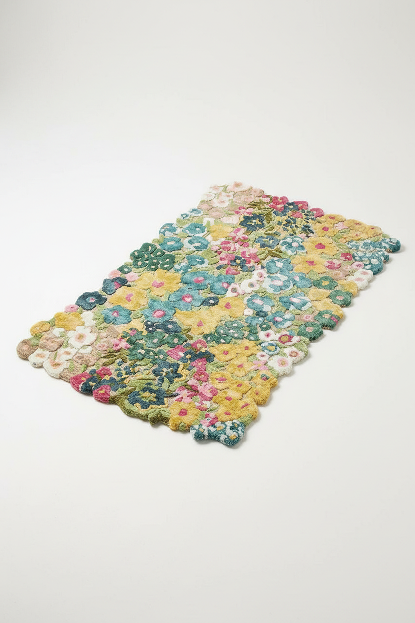 Floral Tufted Area Rug