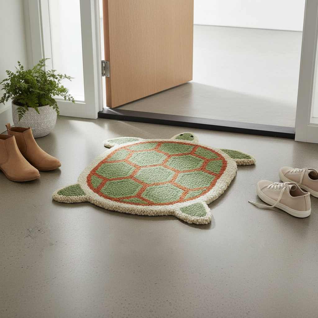Turtle Shaped Area Rug