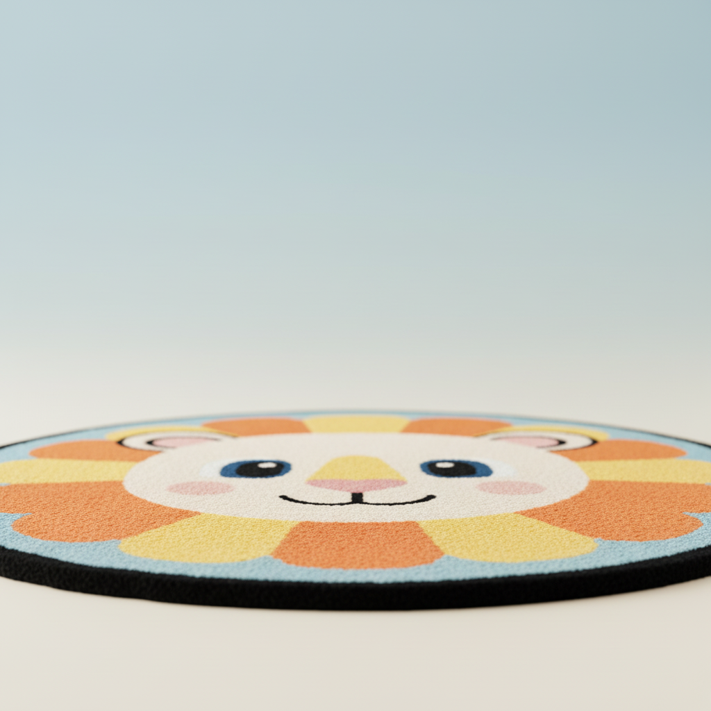 Lion Face Kids Rug