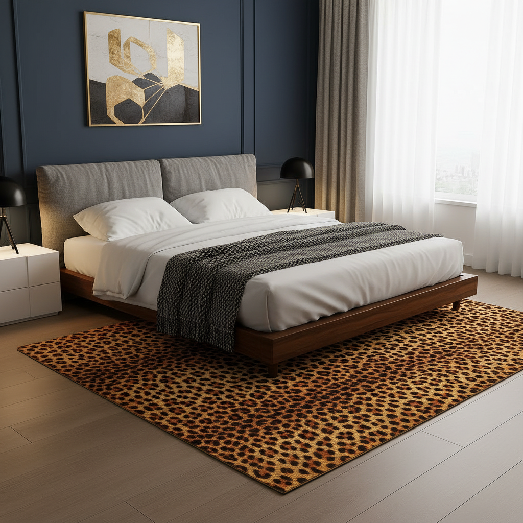 Leopard Print Area Rug