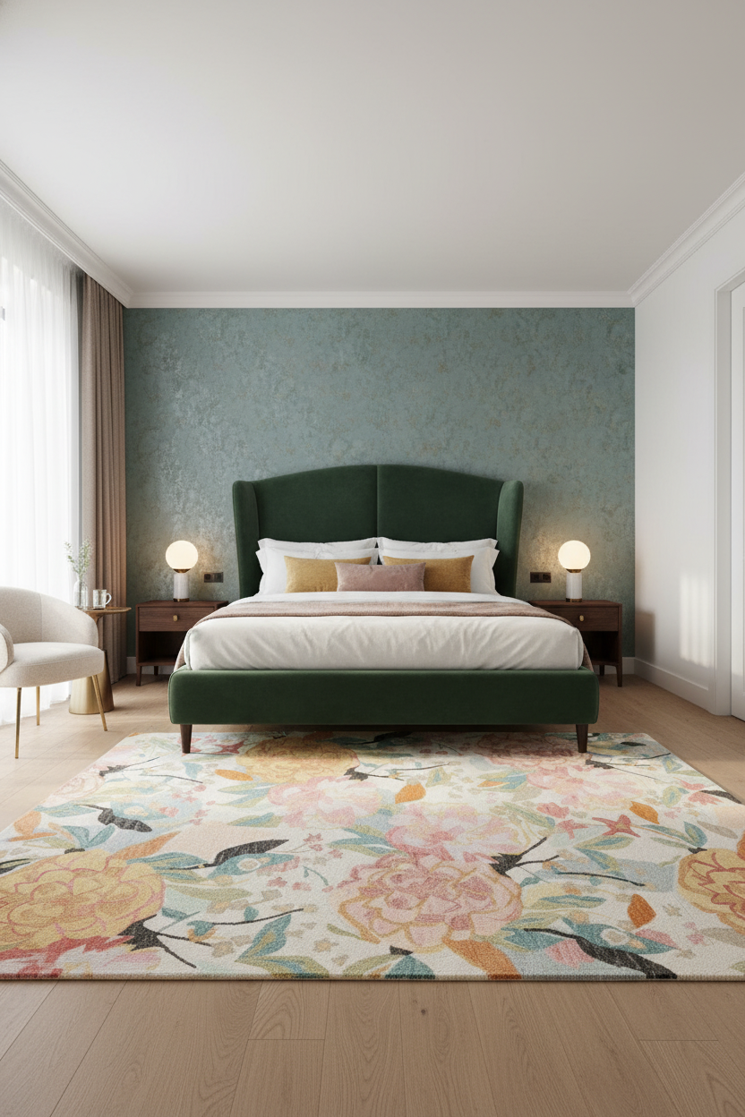 Floral Modern Area Rug