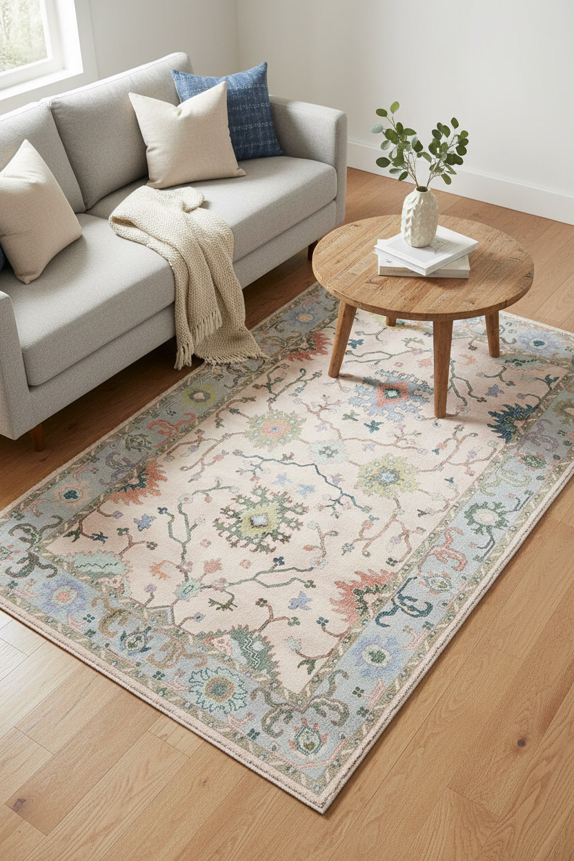 Floral Pattern Area Rug