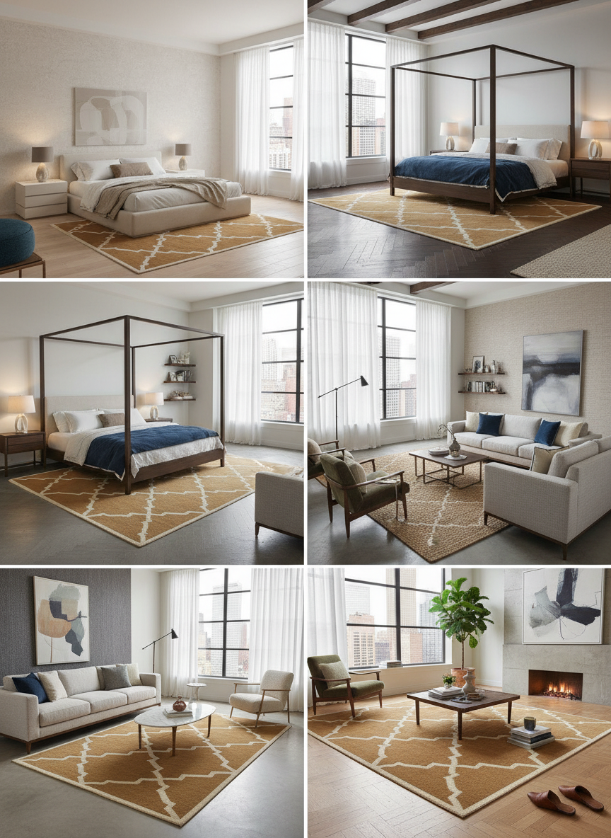 Geometric Pattern Area Rug