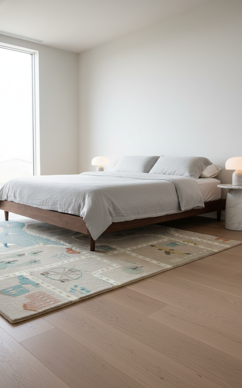 Modern Scenic Area Rug