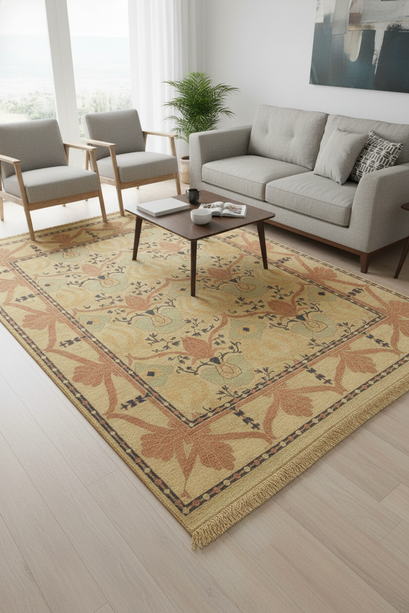 Floral Pattern Area Rug