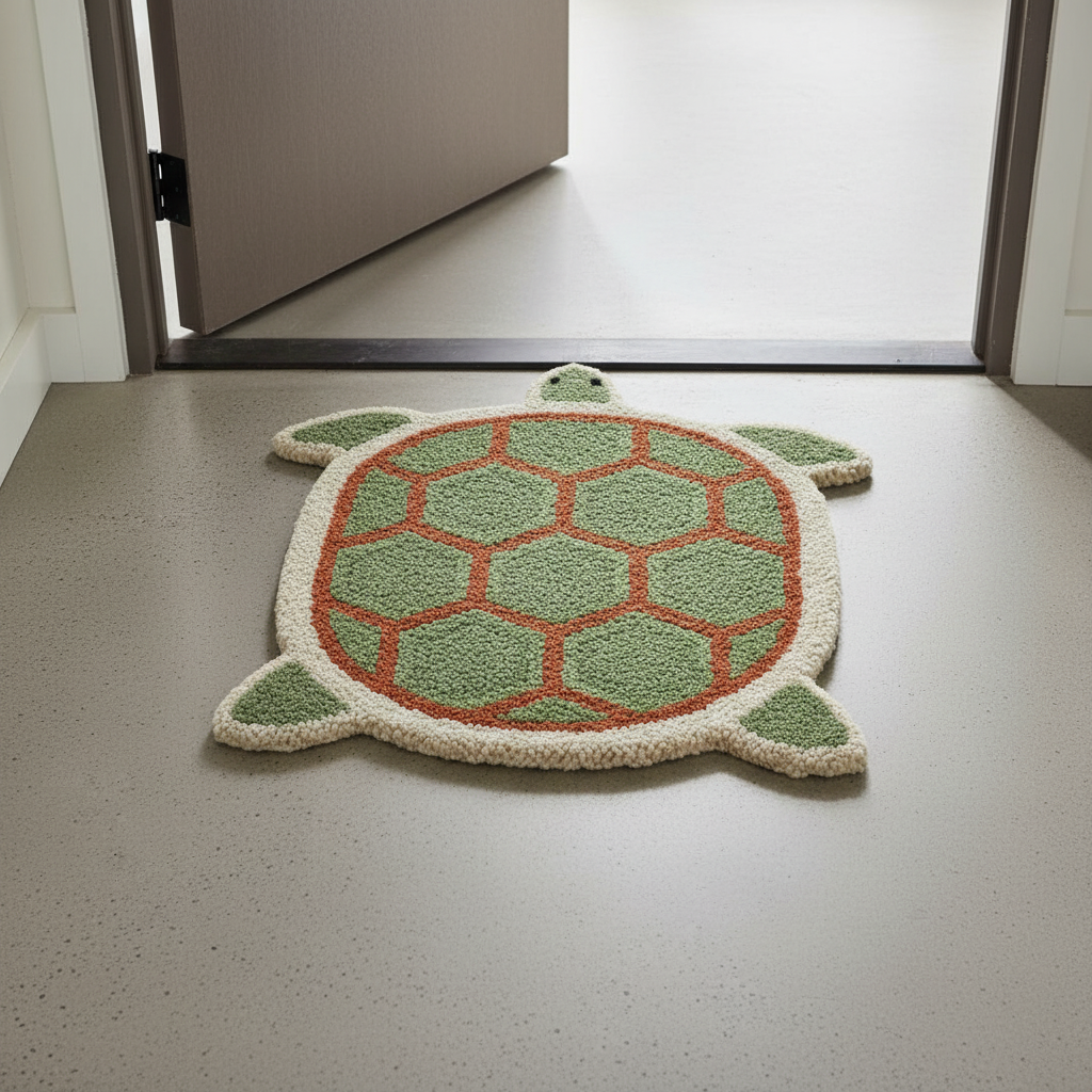 Turtle Shaped Area Rug