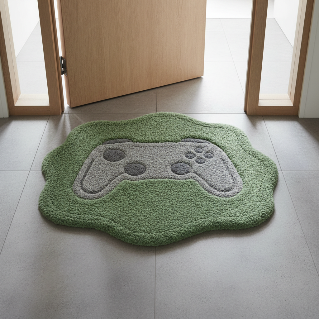 Game Controller Shaped Rug
