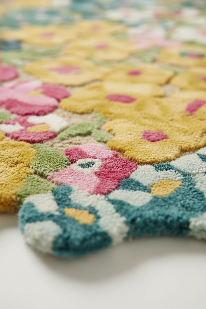 Floral Tufted Area Rug