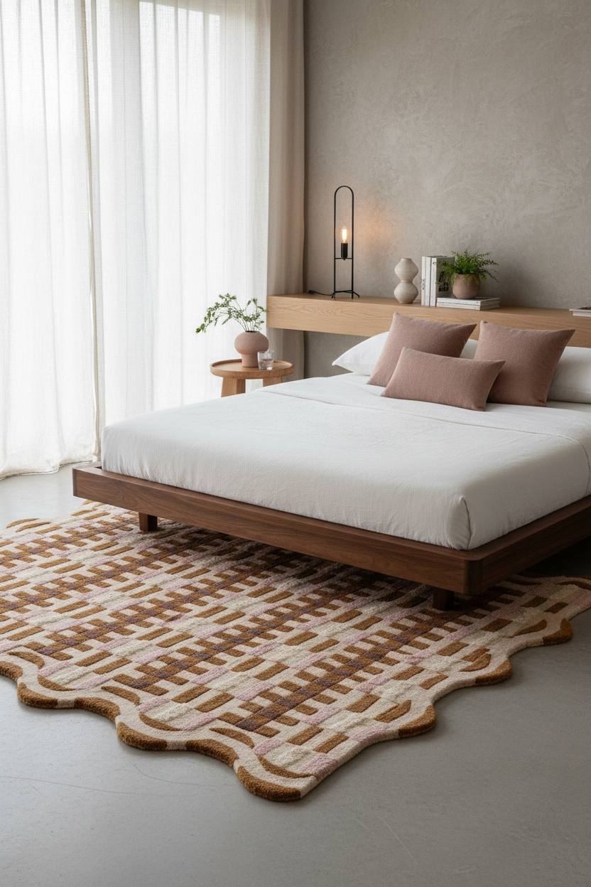 Geometric Wavy Area Rug