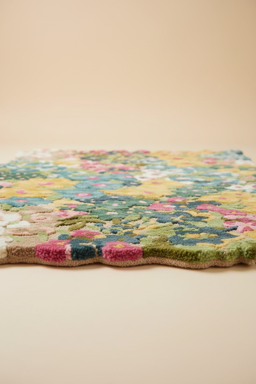 Floral Tufted Area Rug