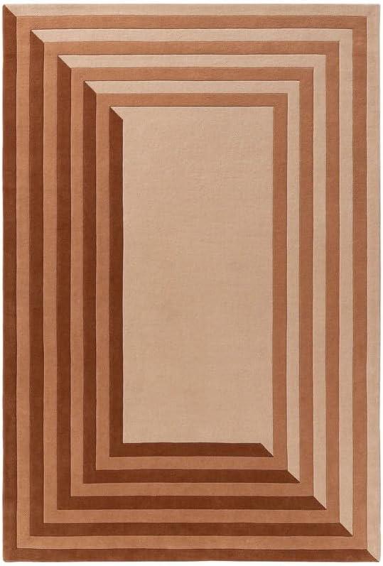 Geometric Beige Area Rug