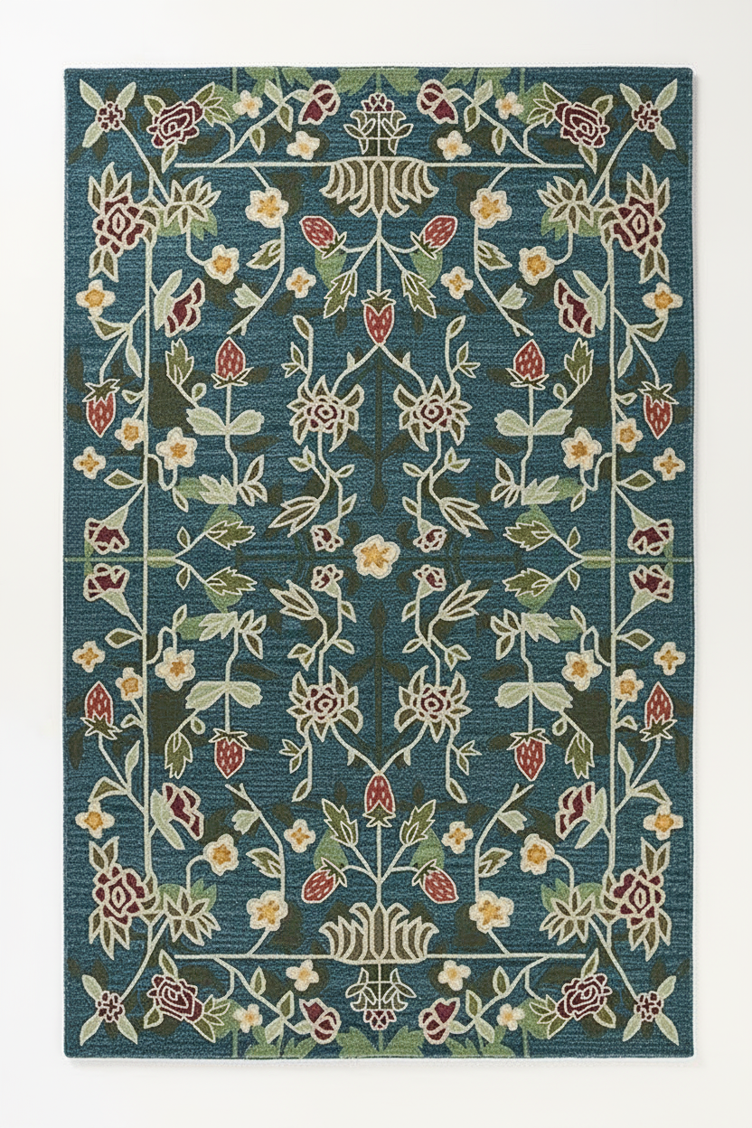Floral Pattern Area Rug