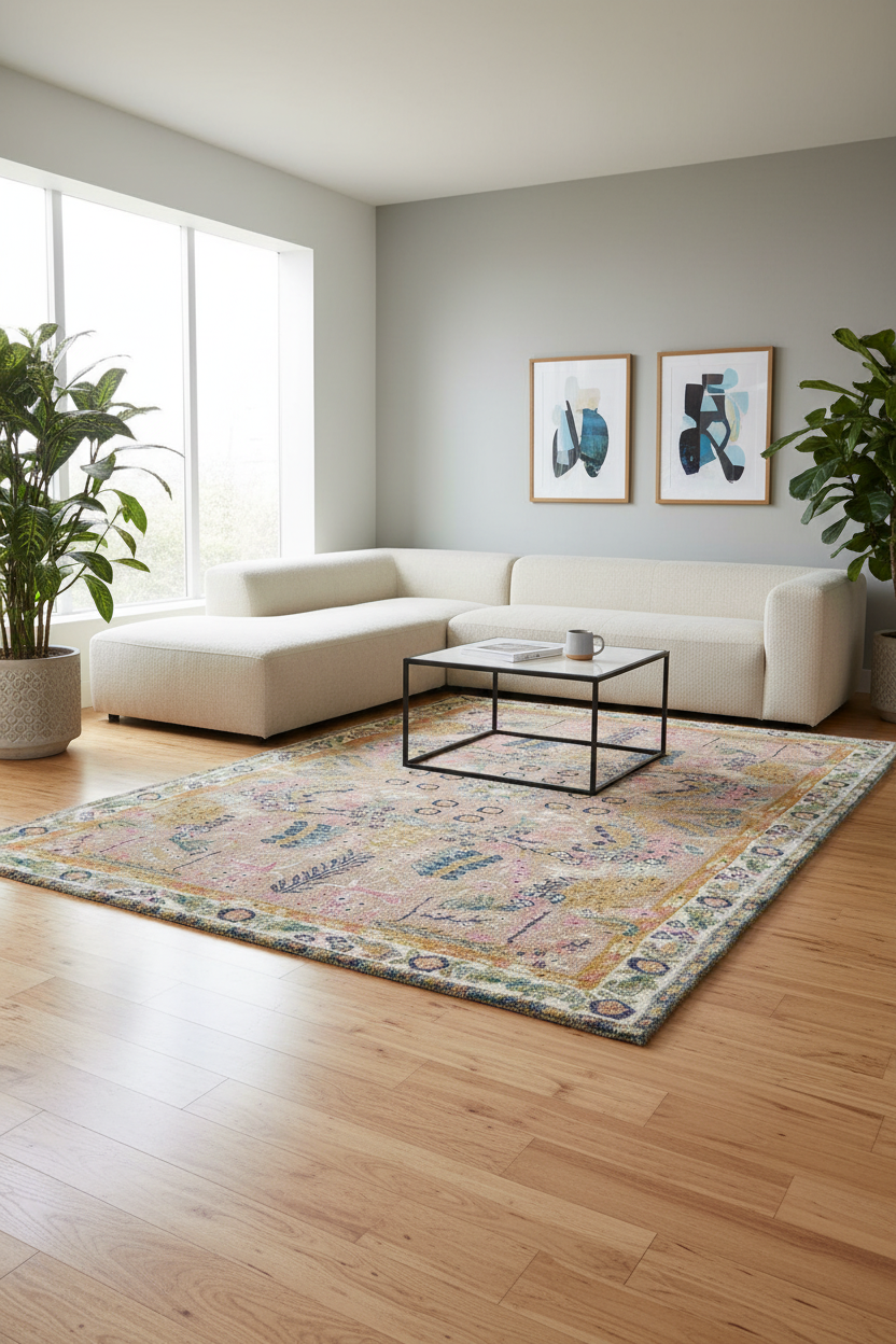 Bohemian Pastel Area Rug