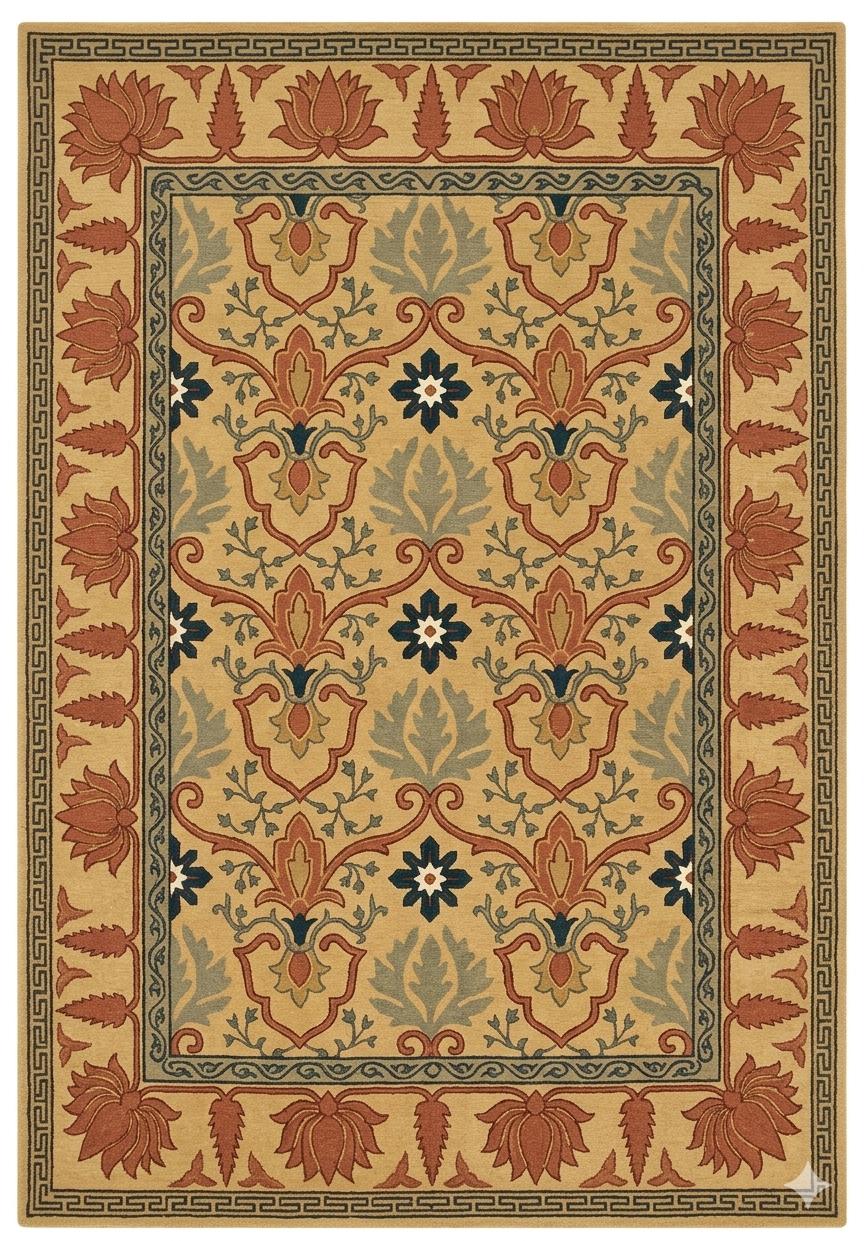 Elegant Floral Area Rug