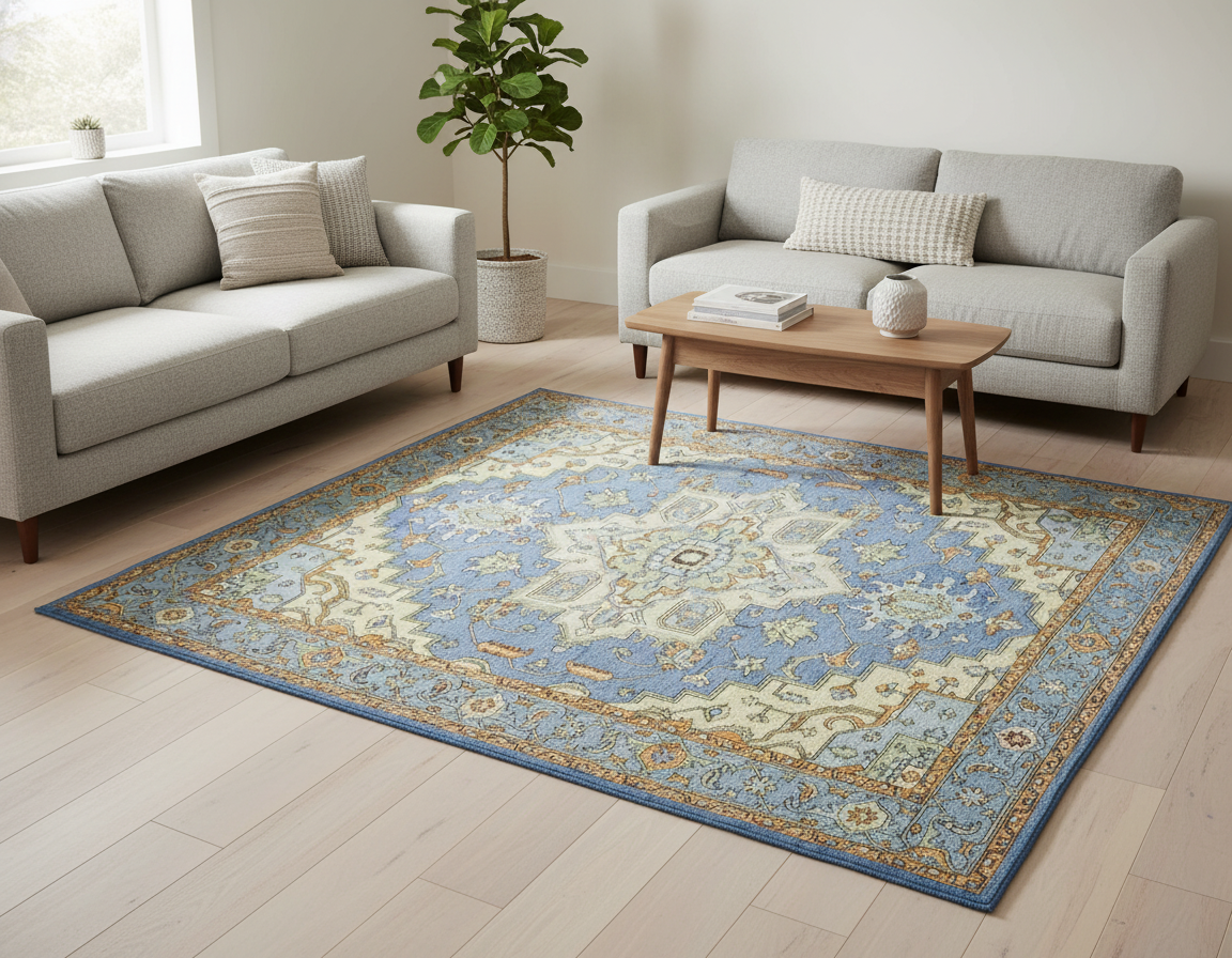 Oriental Medallion Area Rug