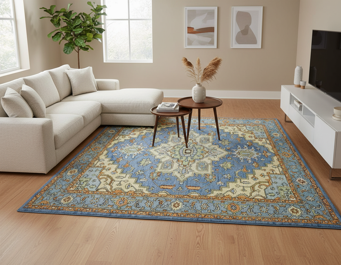 Oriental Medallion Area Rug
