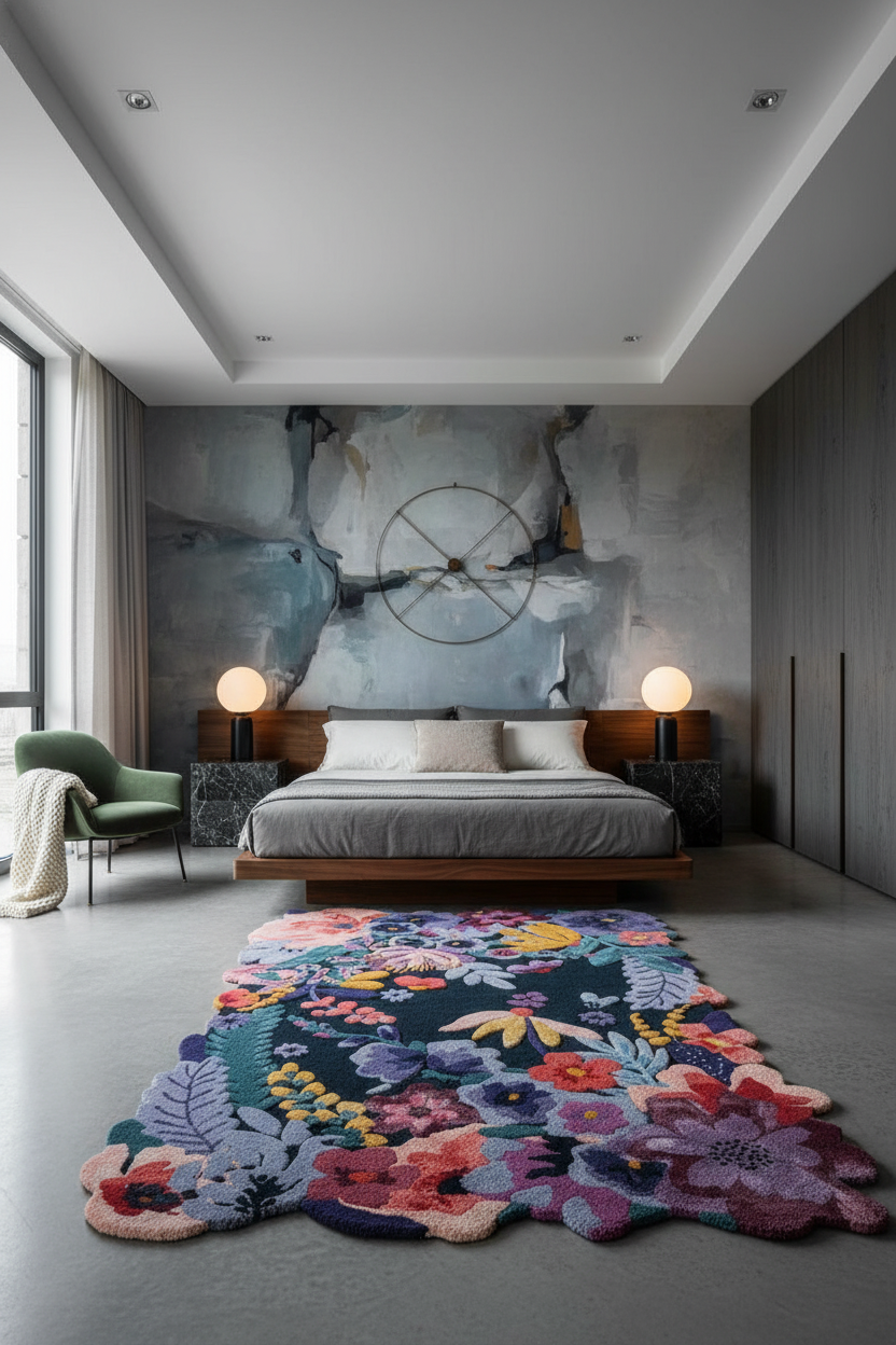 Multicolor Abstract Rug
