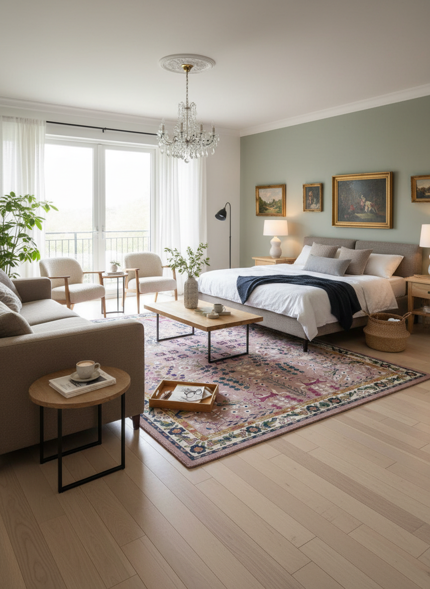 Vintage Floral Area Rug