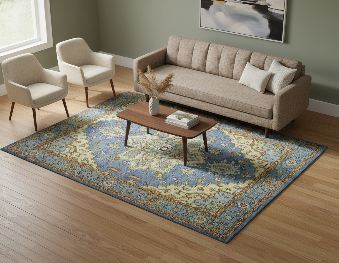 Oriental Medallion Area Rug
