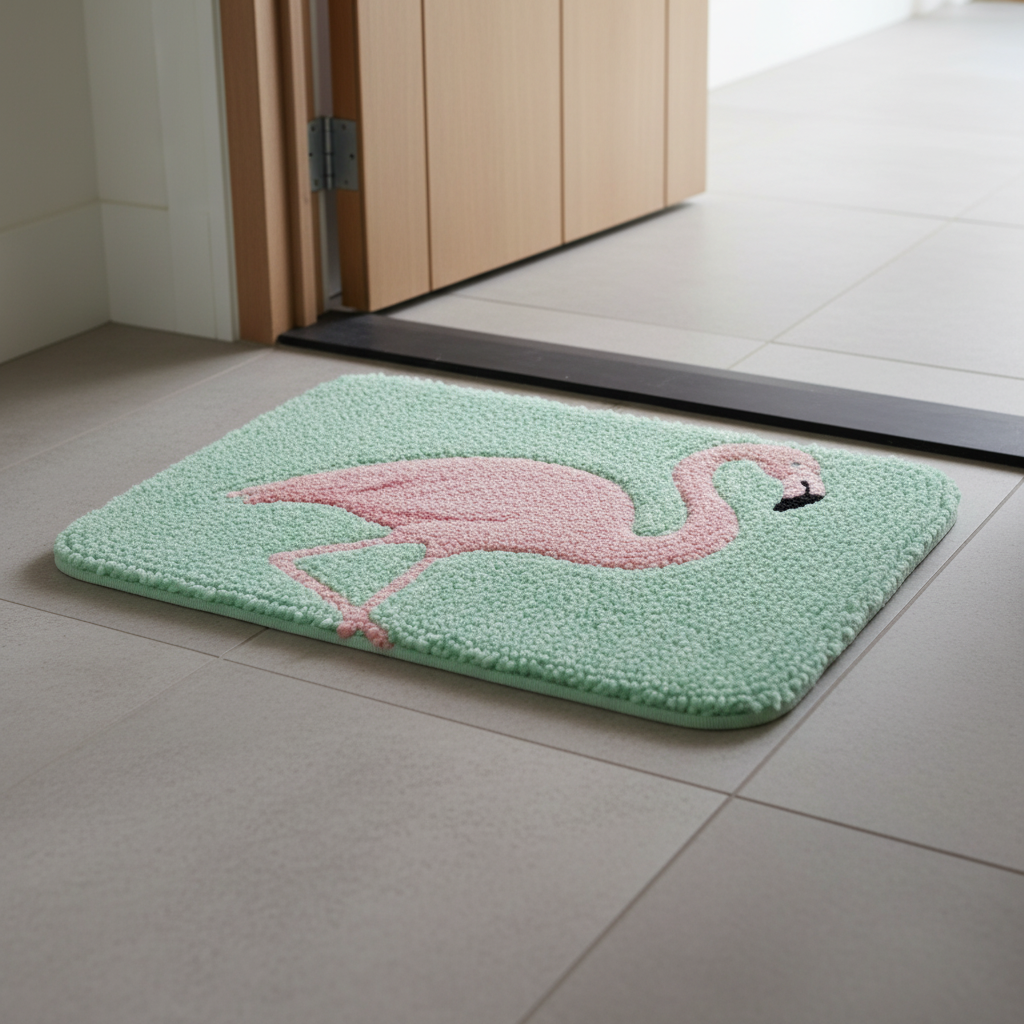 Flamingo Welcome Door Mat