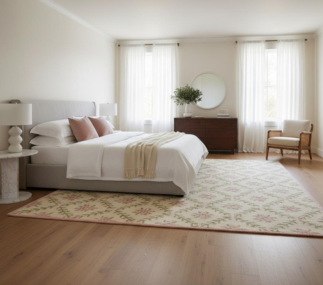 Floral Pattern Area Rug
