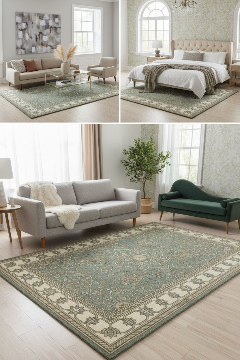 Elegant Persian-Inspired Area Rug