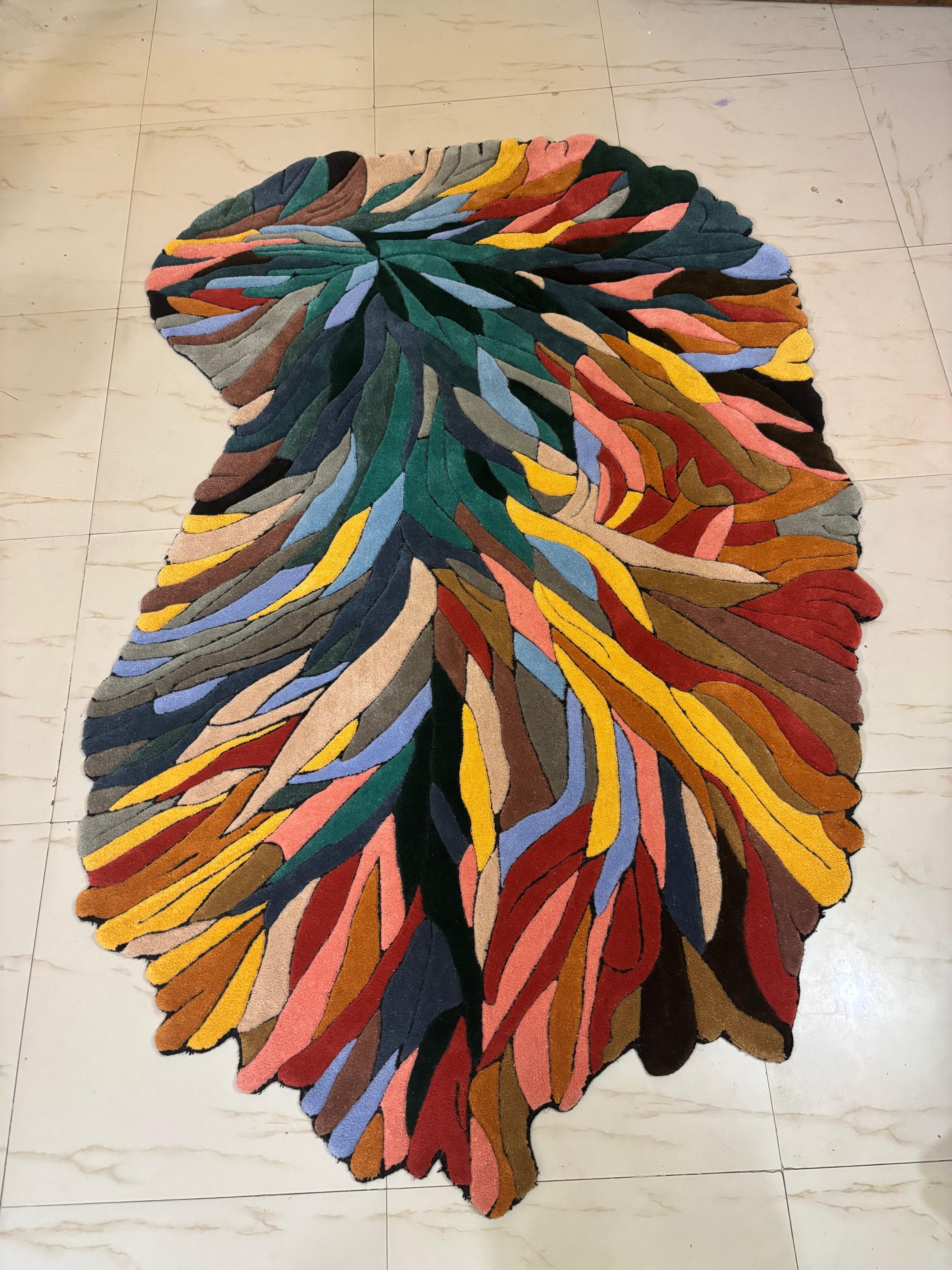 Colorful Felt Art Rug