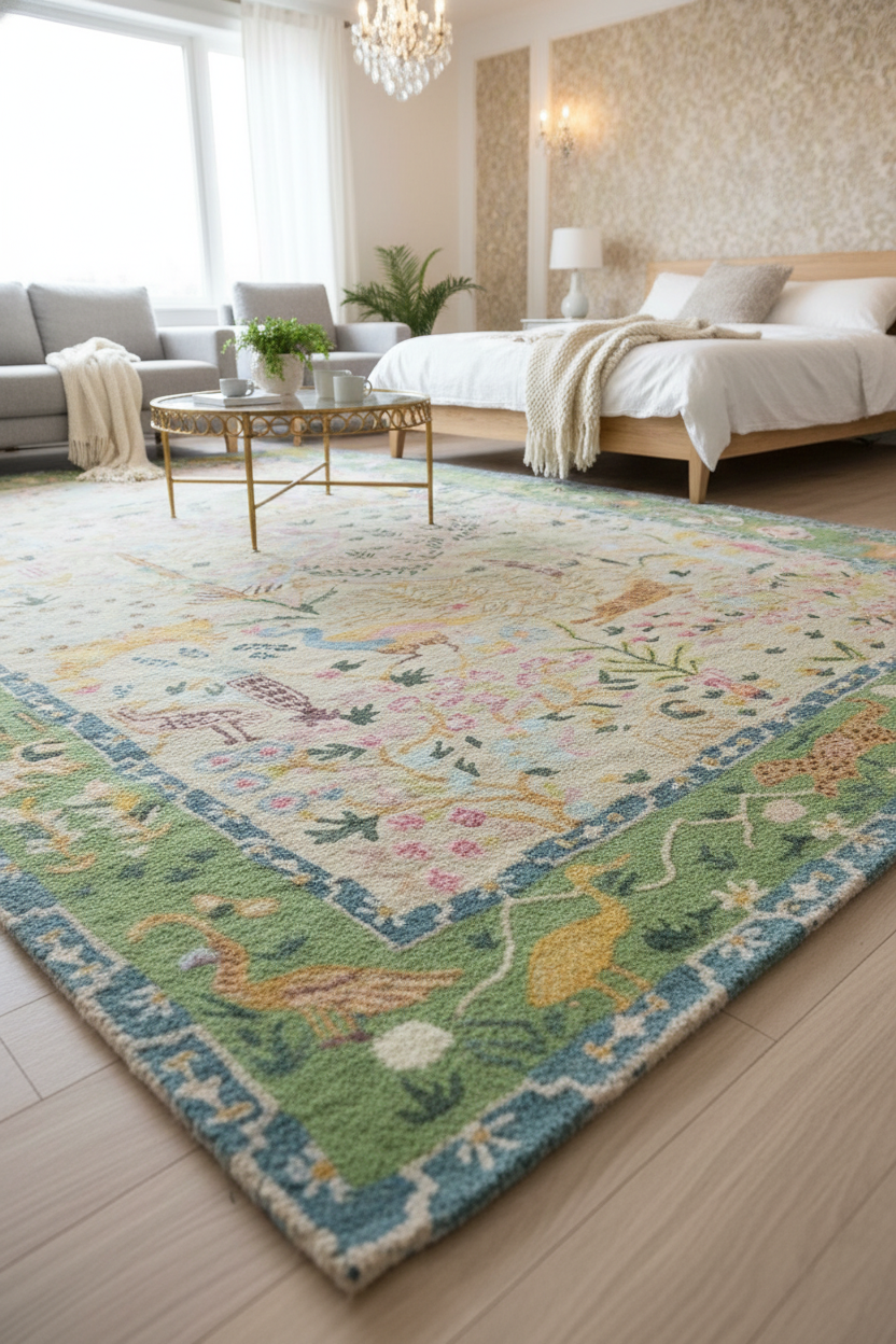 Handwoven Bohemian Area Rug