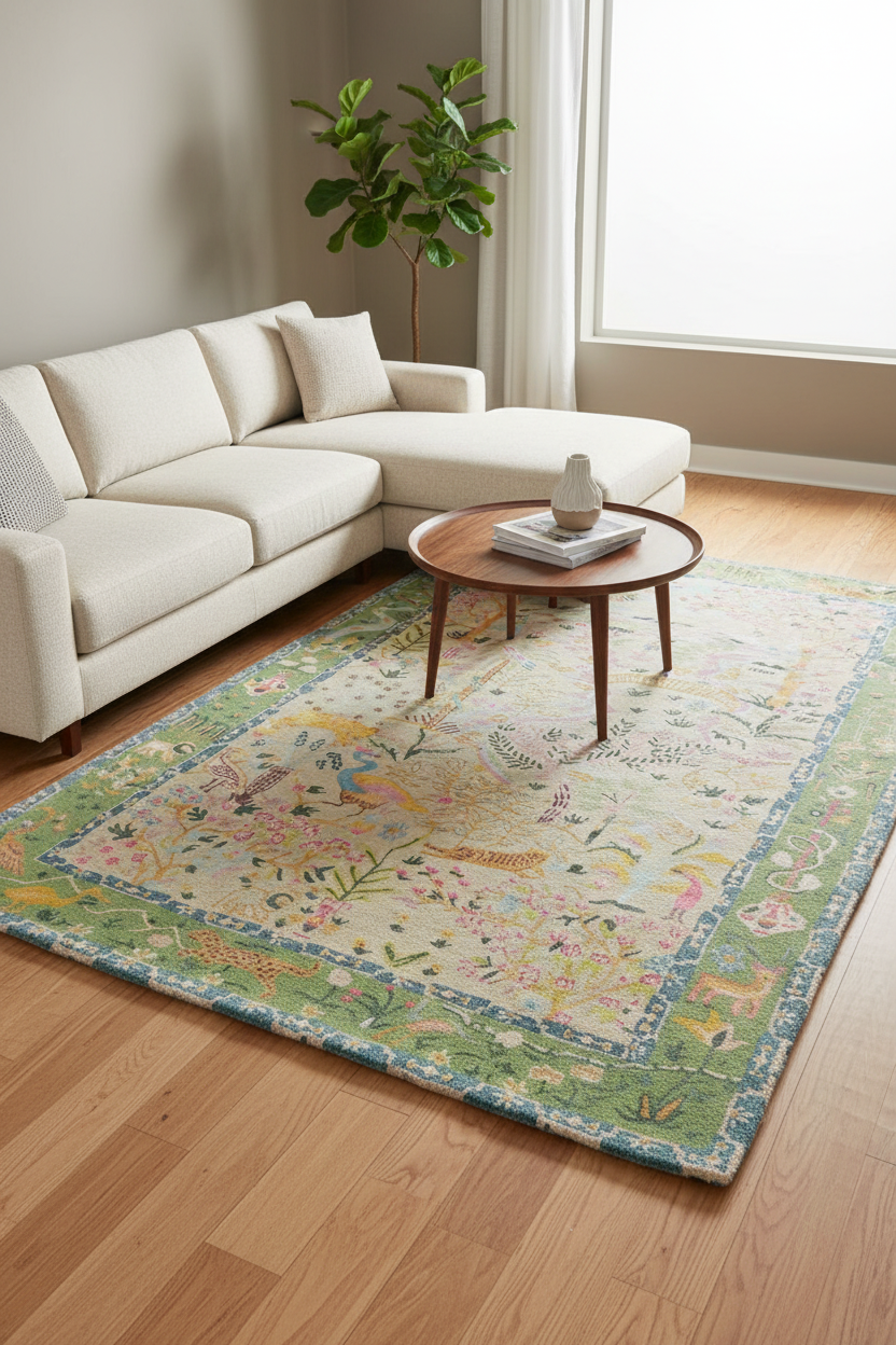 Handwoven Bohemian Area Rug